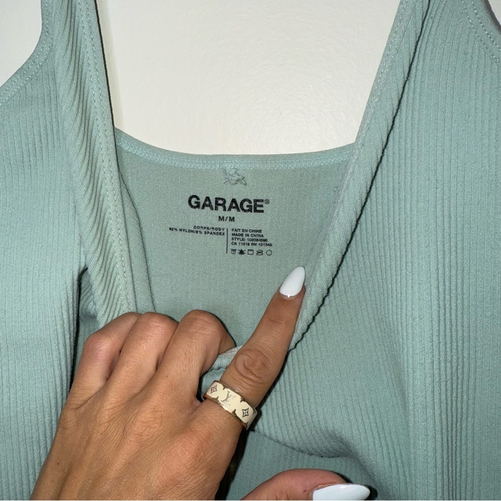 🖤Garage Bungee Bodycon Strap Dress - Teal Mint - Picture 4 of 5